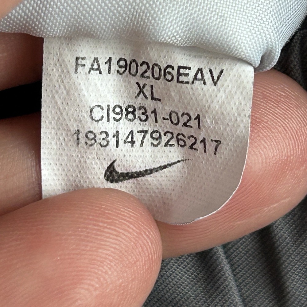 NIKE Tech Woven Pants Gray XL Drawstring Leg Cuffs - Picture 16 of 16